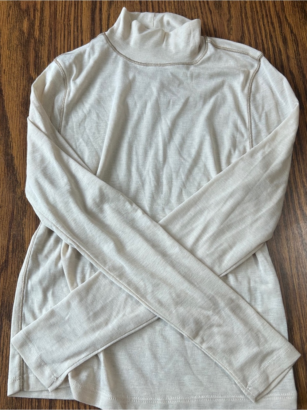 Madewell Light Cream Long Sleeve Turtleneck